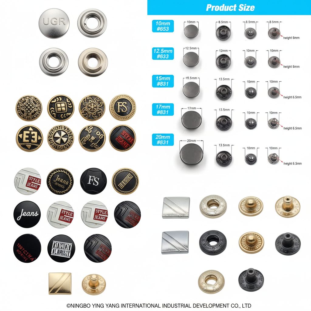 Snap Buttons in Buttons from YING YANG
